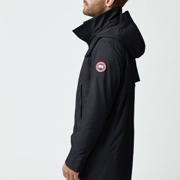 Men's Canada Goose Crew Trench Jacket with Removable Hood (Large) - Picture 2 of 11